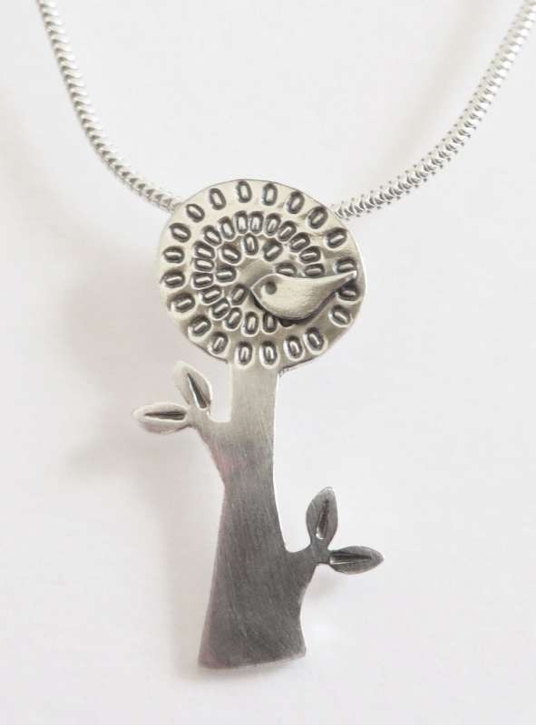 Bird in Tree Necklace